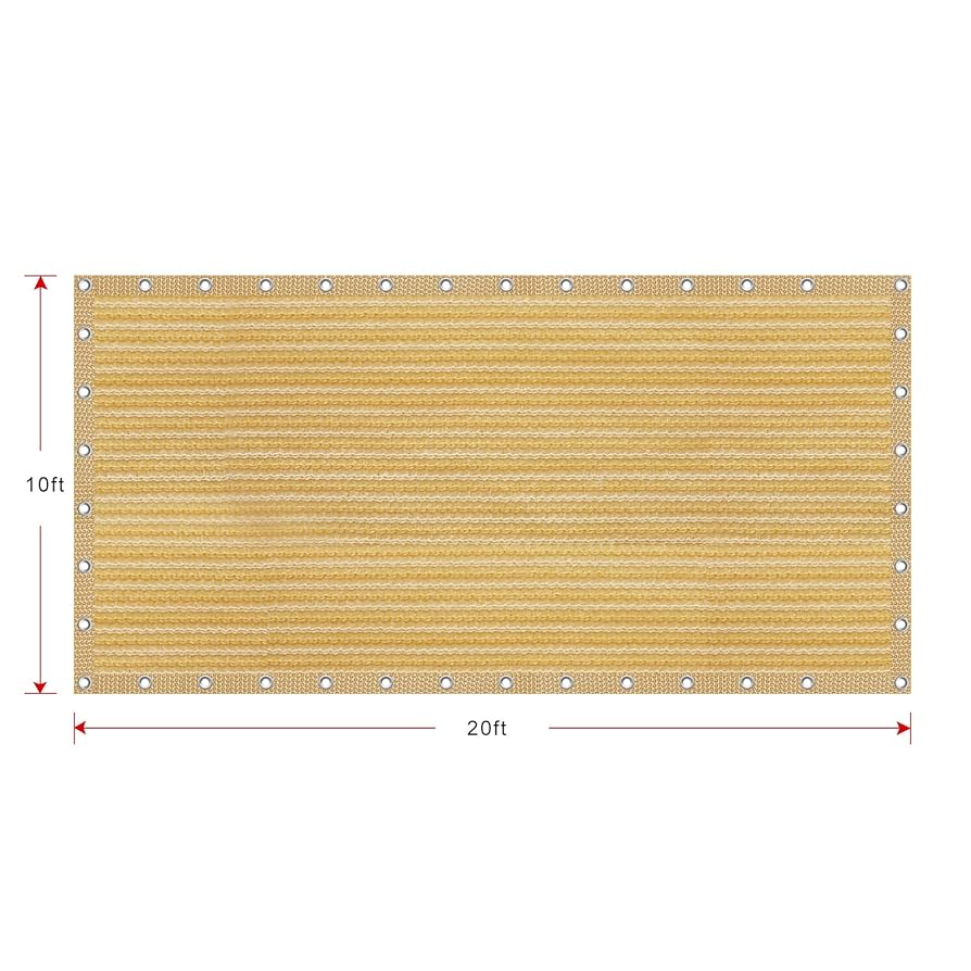 Amazon.com : Shatex 90% Sun Shades for Patios 10x 20ft Shade